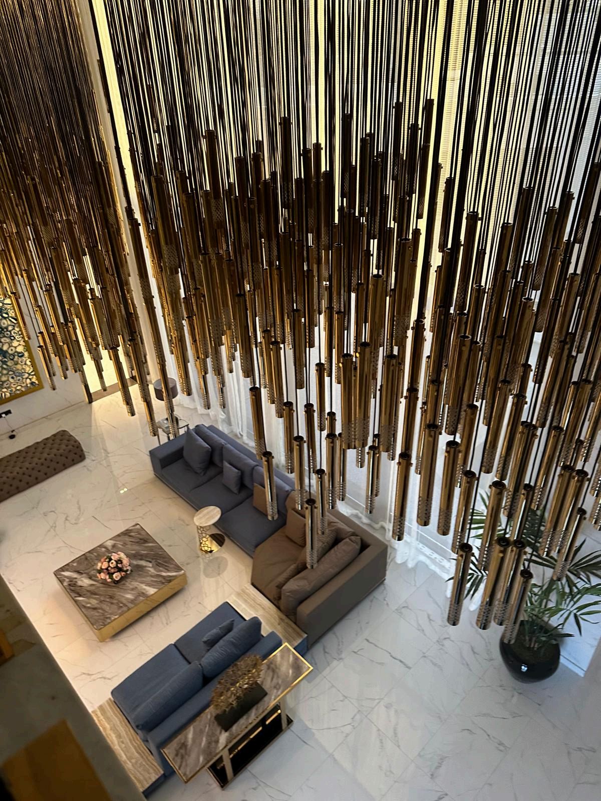Sultan Villa fit-out feature wall
